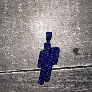 AUTHENTIC ** blue blohsh pendant